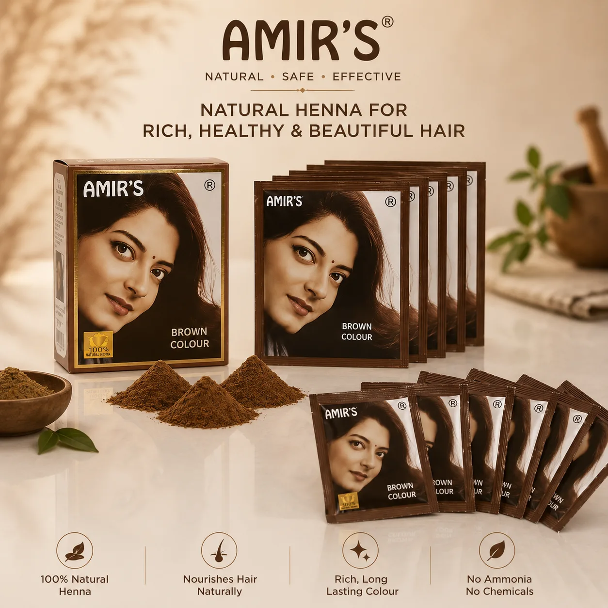 Amir's Black Henna – Natural Shine & Soft Hair Care