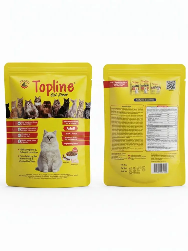 Topline Adult Cat Food – Chicken & Fish High-Protein Formula