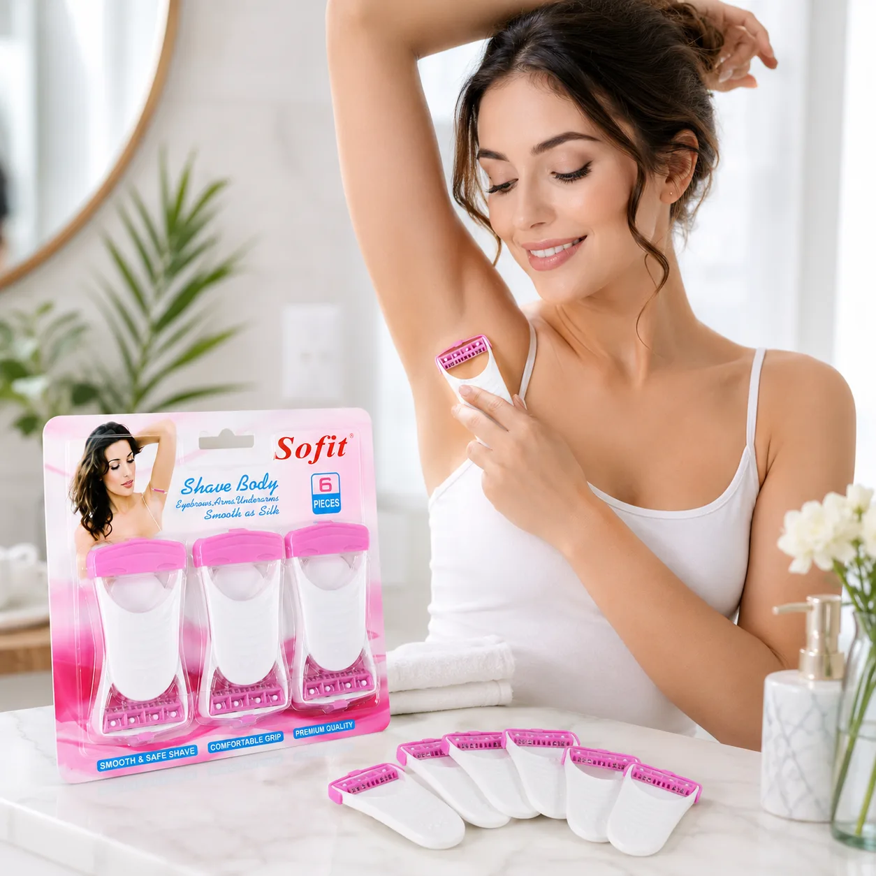 Sofit 6-Piece Body Shaver Set for Women