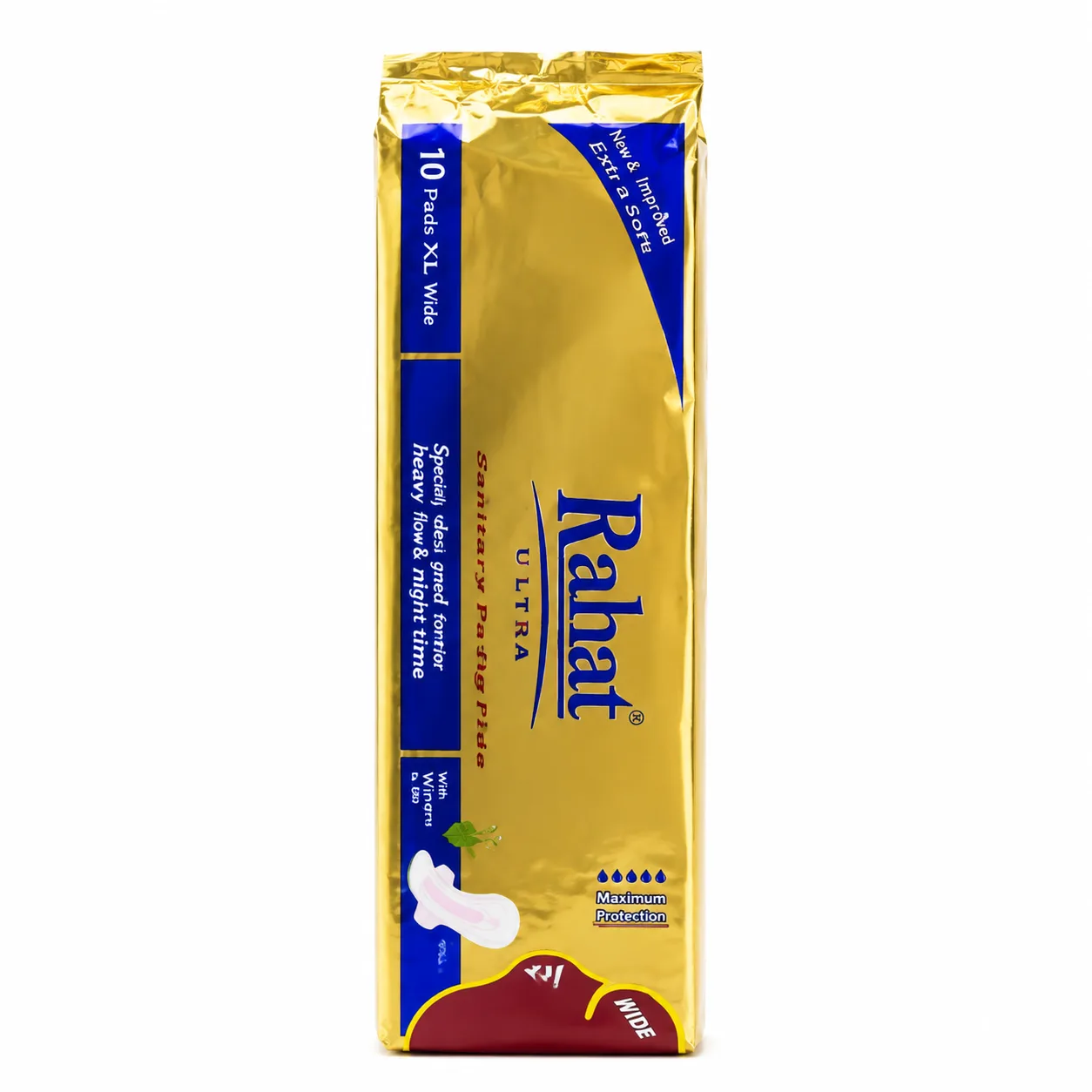 Rahat Premium Super Plus Sanitary Pads – 10 Count